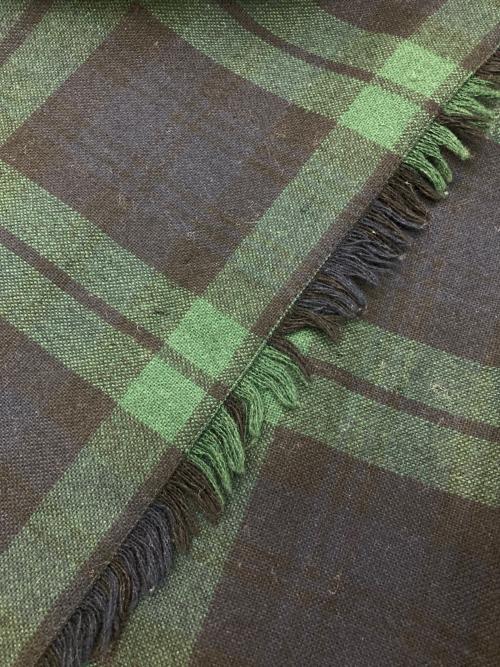 O'NEIL OF DUBLIN（オニールオブダブリン）O'NEIL OF DUBLIN (オニールオブダブリン) プリーツラップスカート ネイビー×グリーン サイズ:38の古着・服飾アイテム