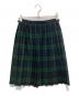 O'NEIL OF DUBLIN (オニールオブダブリン) プリーツラップスカート ネイビー×グリーン サイズ:38：5000円
