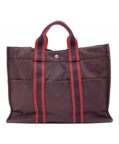 中古・古着通販】HERMES (エルメス) コットンキャンバストートバッグ