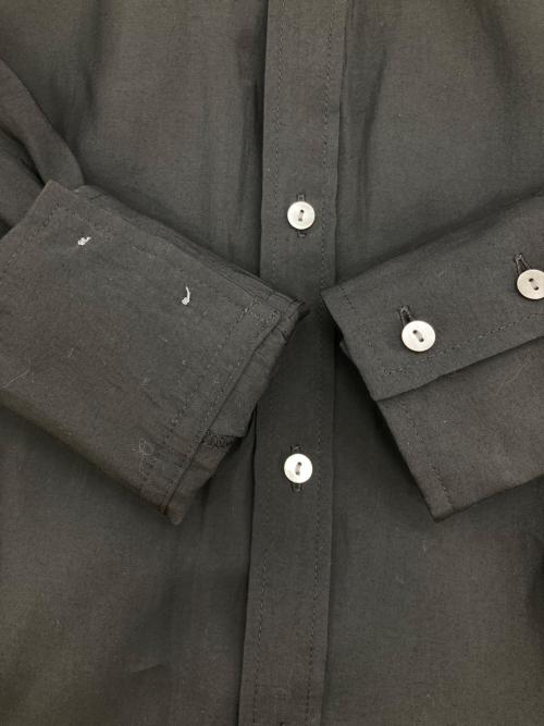 BEARDSLEY（ビアズリー）BEARDSLEY (ビアズリー) カラーレスシャツワンピース ブラック サイズ:FREEの古着・服飾アイテム