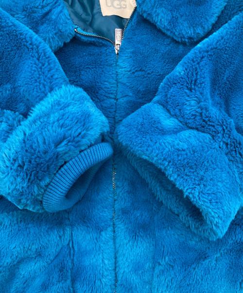 UGG（アグ）UGG (アグ) ステンカラー フェイクファーコート ブルー サイズ:Ｌの古着・服飾アイテム