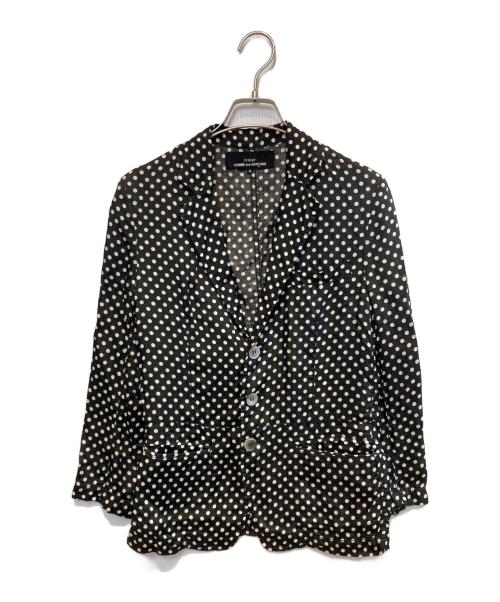 COMME des GARCONS tricot（コムデギャルソントリコ）COMME des GARCONS tricot (コムデギャルソントリコ) ドット3Bジャケット ブラック×ホワイト サイズ:Sの古着・服飾アイテム