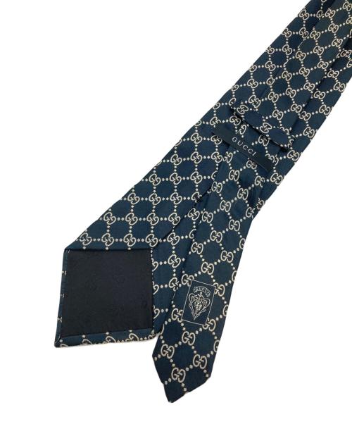 GUCCI（グッチ）GUCCI (グッチ) GGパターンシルクネクタイ ブラック サイズ:不明の古着・服飾アイテム