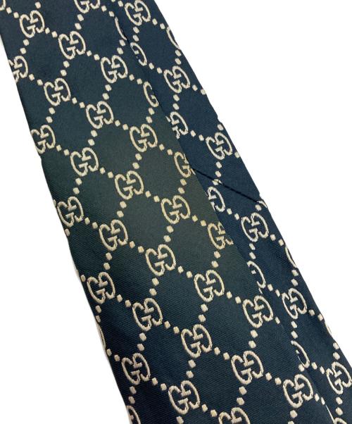 GUCCI（グッチ）GUCCI (グッチ) GGパターンシルクネクタイ ブラック サイズ:不明の古着・服飾アイテム