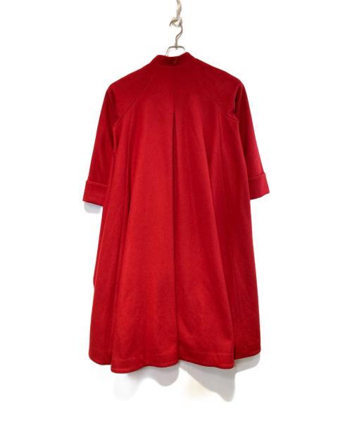 JENNE（ジェンヌ）JENNE (ジェンヌ) 日本製クラシックフレアコート レッド サイズ:Sの古着・服飾アイテム