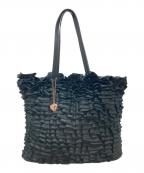 JENNEジェンヌ）の古着「フリルトートバッグ」｜ブラック