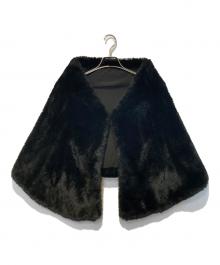 JENNE（ジェンヌ）の古着「リッチボリュームファーケープ」｜ブラック