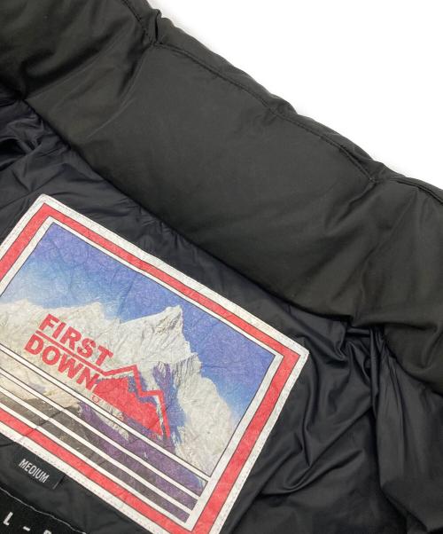 FIRST DOWN（ファーストダウン）FIRST DOWN (ファーストダウン) FULL-BK (フルビーケー) DOWN JACKET ブラック サイズ:Ｍの古着・服飾アイテム
