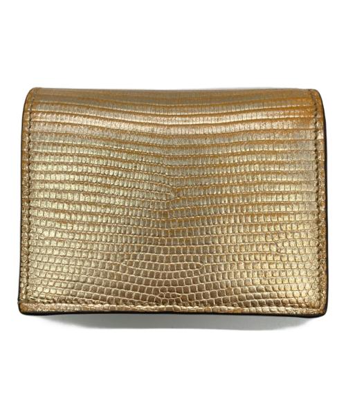 GUCCI（グッチ）GUCCI (グッチ) ダブルG カードケース ウォレット ゴールドの古着・服飾アイテム