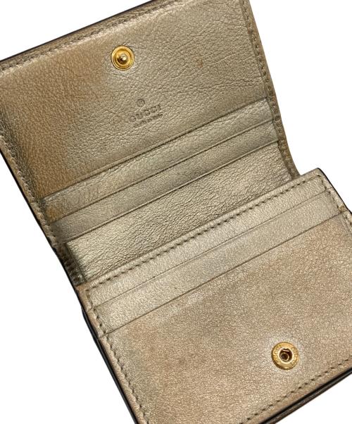 GUCCI（グッチ）GUCCI (グッチ) ダブルG カードケース ウォレット ゴールドの古着・服飾アイテム