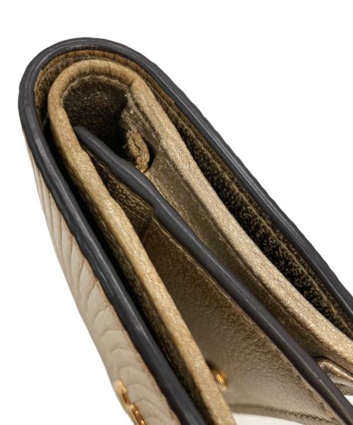 GUCCI（グッチ）GUCCI (グッチ) ダブルG カードケース ウォレット ゴールドの古着・服飾アイテム