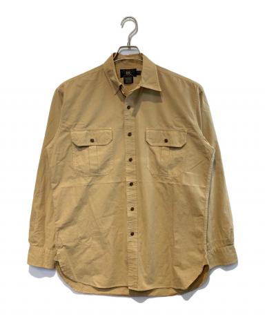 ペ*ロ様 RRL ツイル ワークシャツ Mサイズ 中古・古着通販】RRL (ダブルアールエル) ワークシャツ ベージュ