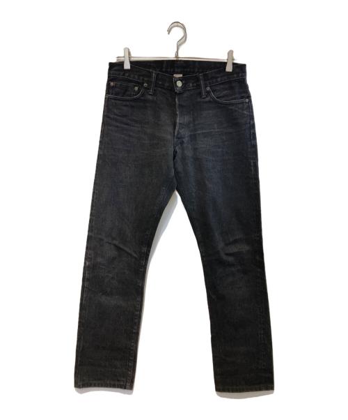 RRL（ダブルアールエル）RRL (ダブルアールエル) SLIM FITブラックデニムパンツ ブラック サイズ:30×32の古着・服飾アイテム