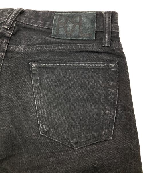 RRL（ダブルアールエル）RRL (ダブルアールエル) SLIM FITブラックデニムパンツ ブラック サイズ:30×32の古着・服飾アイテム