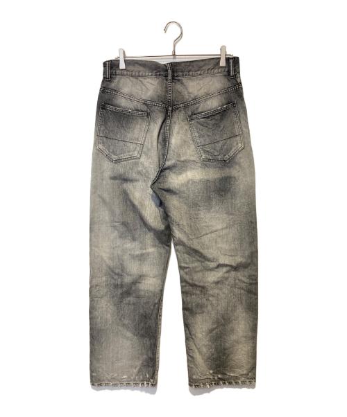 ANCELLM（アンセルム）ANCELLM (アンセルム) P/DAMAGE DENIM STRAIGHT 5P PANTS グレー サイズ:2の古着・服飾アイテム