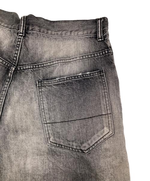 ANCELLM（アンセルム）ANCELLM (アンセルム) P/DAMAGE DENIM STRAIGHT 5P PANTS グレー サイズ:2の古着・服飾アイテム