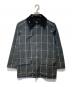Barbour（バブアー）の古着「SL BEAUFORT WAX WINDOW PANE PL」｜ブラック×ホワイト