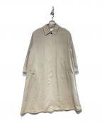YUNIユニ）の古着「強撚コットントリアセテートバルカラーコート」｜ベージュ