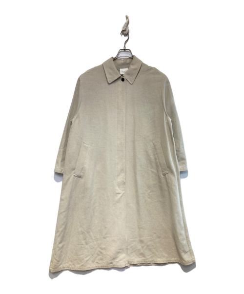 YUNI（ユニ）YUNI (ユニ) 強撚コットントリアセテートバルカラーコート ベージュ サイズ:FREEの古着・服飾アイテム