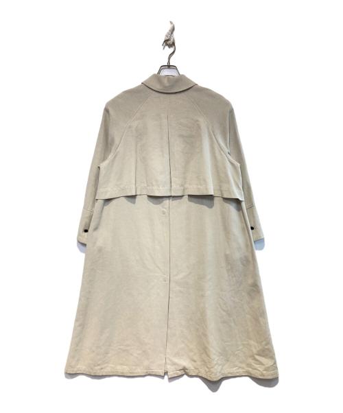 YUNI（ユニ）YUNI (ユニ) 強撚コットントリアセテートバルカラーコート ベージュ サイズ:FREEの古着・服飾アイテム