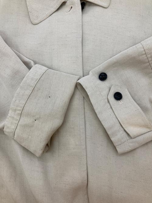 YUNI（ユニ）YUNI (ユニ) 強撚コットントリアセテートバルカラーコート ベージュ サイズ:FREEの古着・服飾アイテム