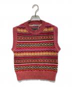 MOLLY GODDARDモリー ゴダード）の古着「ジャガードニットベスト」｜レッド