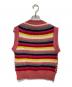 MOLLY GODDARD (モリー ゴダード) ジャガードニットベスト レッド サイズ:M 未使用品：20000円