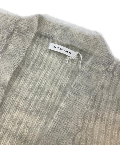 SATORU SASAKI（サトル ササキ）SATORU SASAKI (サトル ササキ) モヘア混ニットカーディガン グレー サイズ:FREEの古着・服飾アイテム