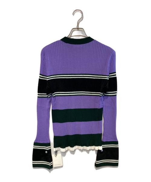 AKANE UTSUNOMIYA（アカネウツノミヤ）AKANE UTSUNOMIYA (アカネウツノミヤ) リブニット パープル サイズ:FREE 未使用品の古着・服飾アイテム