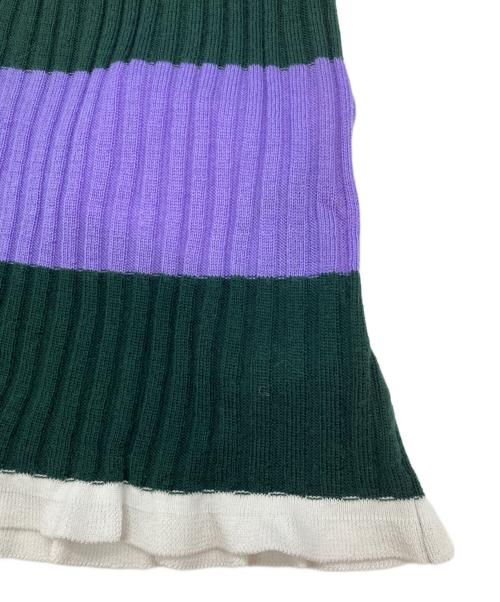 AKANE UTSUNOMIYA（アカネウツノミヤ）AKANE UTSUNOMIYA (アカネウツノミヤ) リブニット パープル サイズ:FREE 未使用品の古着・服飾アイテム