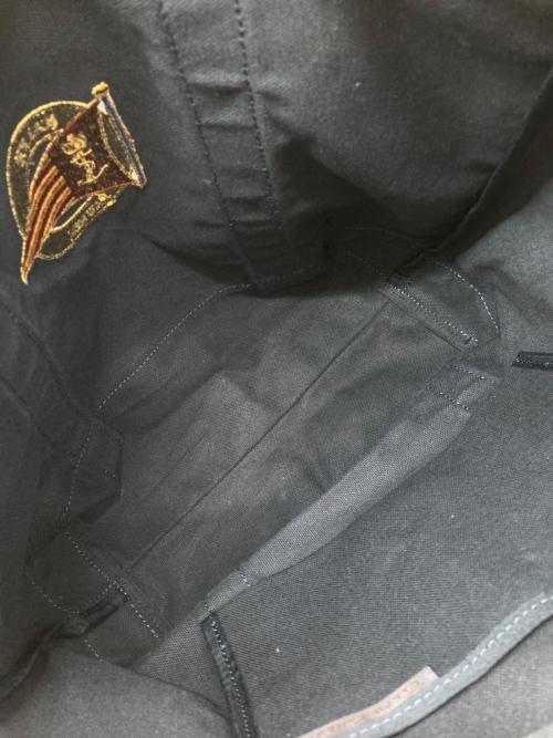 RALPH LAUREN（ラルフローレン）RALPH LAUREN (ラルフローレン) キャンバストートバッグ ネイビーの古着・服飾アイテム