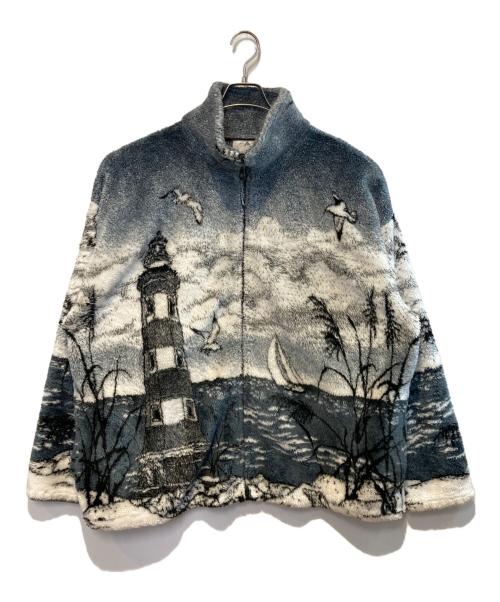 BLACK MOUNTAIN（ブラックマウンテン）BLACK MOUNTAIN (ブラックマウンテン) ［古着］フリースジャケット グレー サイズ:2XLの古着・服飾アイテム