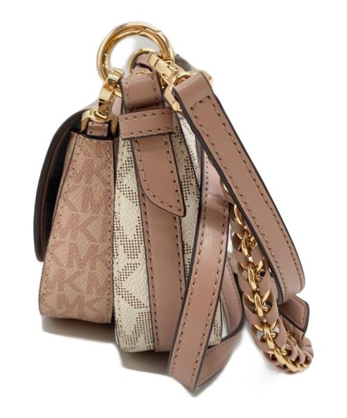 MICHAEL KORS（マイケル・コース）MICHAEL KORS (マイケル・コース) Jet Set Medium Two-Tone Logo 4-in-1 Crossbody Bag Set ホワイト×ピンクの古着・服飾アイテム