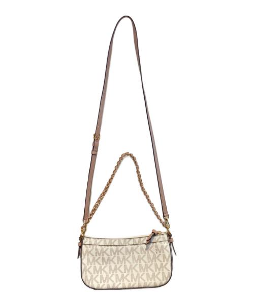 MICHAEL KORS（マイケル・コース）MICHAEL KORS (マイケル・コース) Jet Set Medium Two-Tone Logo 4-in-1 Crossbody Bag Set ホワイト×ピンクの古着・服飾アイテム