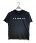 COACH（コーチ）の古着「ロゴプリントTシャツ」｜ブラック