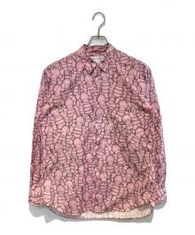 COMME des GARCONS SHIRT×KAWS（コムデギャルソンシャツ×カウズ）の古着「kaws multi print shirt」｜ピンク