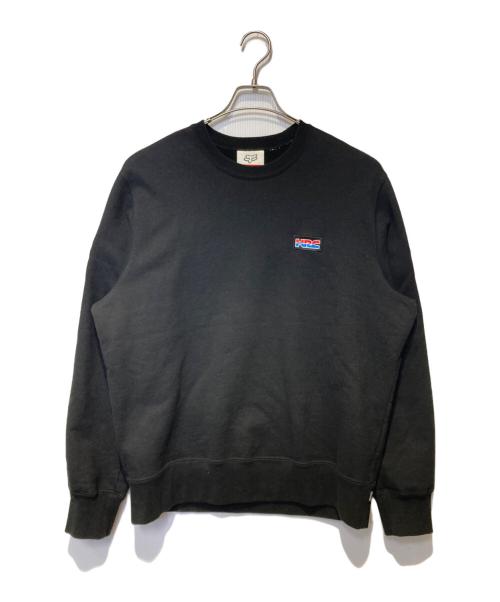 SUPREME（シュプリーム）SUPREME (シュプリーム) FOX RACING (フォックスレーシング) Honda Fox Racing Crewneck ブラック サイズ:Mの古着・服飾アイテム
