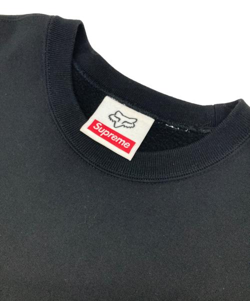 SUPREME（シュプリーム）SUPREME (シュプリーム) FOX RACING (フォックスレーシング) Honda Fox Racing Crewneck ブラック サイズ:Mの古着・服飾アイテム