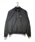 stussyステューシー）の古着「Overdyed Stock Logo Mock Neck」｜ブラック