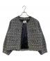 23区（ニジュウサンク）の古着「ファンシーミックスツイードジャケット」｜ブラック×ホワイト