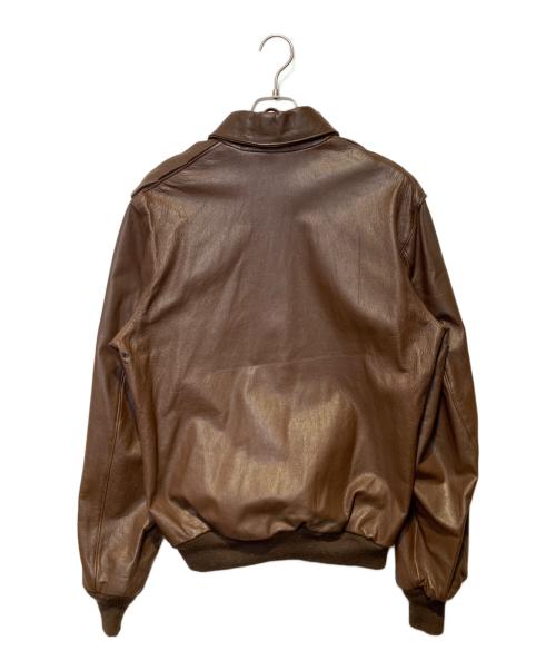 Wills&Geiger（ウィリスアンドガイガー）Wills&Geiger (ウィリスアンドガイガー) ［古着］A-2レザーフライトジャケット ブラウン サイズ:42Ｌの古着・服飾アイテム