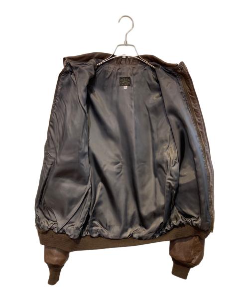 Wills&Geiger（ウィリスアンドガイガー）Wills&Geiger (ウィリスアンドガイガー) ［古着］A-2レザーフライトジャケット ブラウン サイズ:42Ｌの古着・服飾アイテム