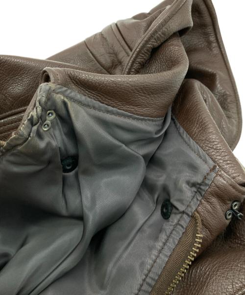 Wills&Geiger（ウィリスアンドガイガー）Wills&Geiger (ウィリスアンドガイガー) ［古着］A-2レザーフライトジャケット ブラウン サイズ:42Ｌの古着・服飾アイテム