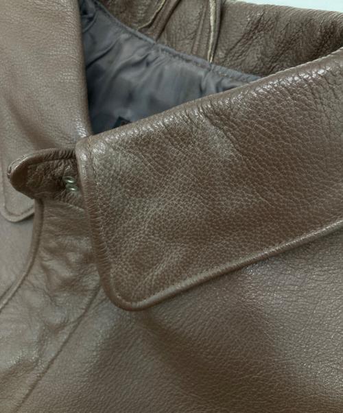 Wills&Geiger（ウィリスアンドガイガー）Wills&Geiger (ウィリスアンドガイガー) ［古着］A-2レザーフライトジャケット ブラウン サイズ:42Ｌの古着・服飾アイテム