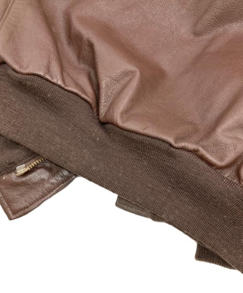 Wills&Geiger（ウィリスアンドガイガー）Wills&Geiger (ウィリスアンドガイガー) ［古着］A-2レザーフライトジャケット ブラウン サイズ:42Ｌの古着・服飾アイテム