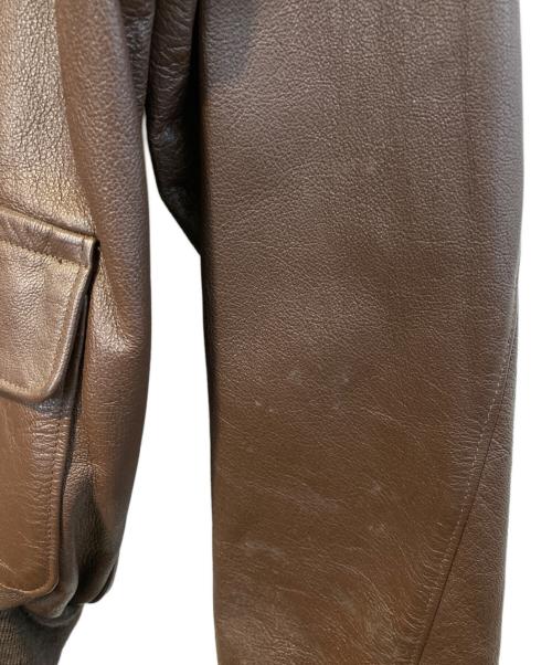 Wills&Geiger（ウィリスアンドガイガー）Wills&Geiger (ウィリスアンドガイガー) ［古着］A-2レザーフライトジャケット ブラウン サイズ:42Ｌの古着・服飾アイテム