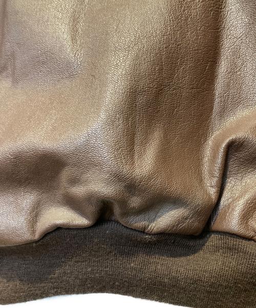 Wills&Geiger（ウィリスアンドガイガー）Wills&Geiger (ウィリスアンドガイガー) ［古着］A-2レザーフライトジャケット ブラウン サイズ:42Ｌの古着・服飾アイテム