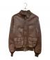 Wills&Geiger（ウィリスアンドガイガー）の古着「［古着］A-2レザーフライトジャケット」｜ブラウン