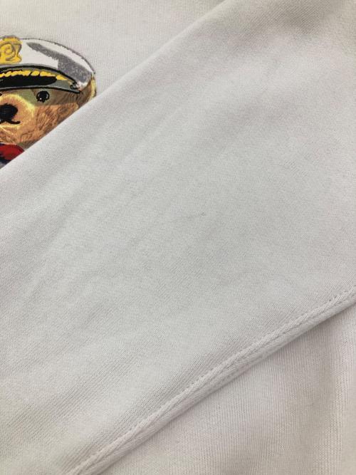 POLO RALPH LAUREN（ポロ・ラルフローレン）POLO RALPH LAUREN (ポロ・ラルフローレン) ポロベアプリントクルーネックスウェット ホワイト サイズ:XSの古着・服飾アイテム