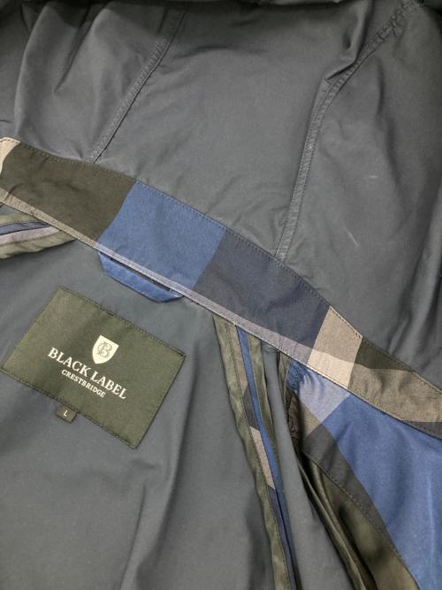 BLACK LABEL CRESTBRIDGE（ブラックレーベル クレストブリッジ）BLACK LABEL CRESTBRIDGE (ブラックレーベル クレストブリッジ) フーデッドコート ネイビー サイズ:Lの古着・服飾アイテム